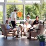 Der lichtdurchfluteter Wintergarten mit Blick ins Örtzetal 