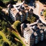 Lufaufnahme der Erftflora Wohn- und Pflegezentren in Bedburg