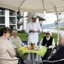 Das "Rheincafé" ist ein beliebter Treffpunkt der Bewohner