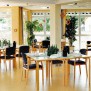 Das hell gestaltete Restaurant