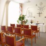 Der stimmungsvolle Andachtsraum