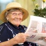 Seniorin des Pflegewohnstifts am Wasserturm in Frankfurt
