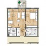 Grundriss eines Apartments des Service-Wohnens Am Ringgleis 