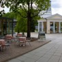 Terrasse und Pavillon des Hotels Sava Rogaška