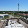 Blick auf die Baustelle in Augsburg