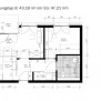 Grundriss des Wohnungstyps B im AVILA Wohnpark St. Teresa