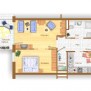 Ein Wohnungstyp der Betreuten Wohnanlage im Schwaigfeld in Olching