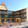 Innenhof des LindenPalais - Wohnen für Senioren in Niedernhall am Kocher Betreute Wohnungen
