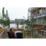 Blick auf den See vom Haus an der Spree in Berlin