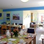 Die Bewohner können im Speisesaal - 
