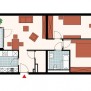 Grundriss-Beispiel einer Zwei-Personenwohnung des Servicewohnen im Hausburgviertel in Berlin