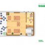 Der große Gemeinschaftsraum erleichert das Kennenlernen und bietet Platz für Spaß, Spiel und Feierlichkeiten.