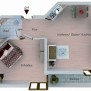 Die Appartements des Betreuten Wohnens können mit eigenen Möbeln eingerichtet werden