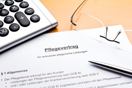 pflegevertrag mit pflegedienst