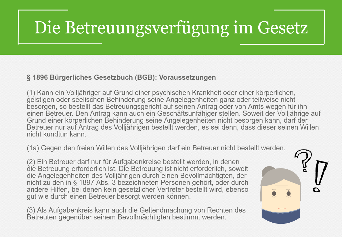 Betreuungsvollmacht & Betreuungsverfügung: Was ist zu beachten?