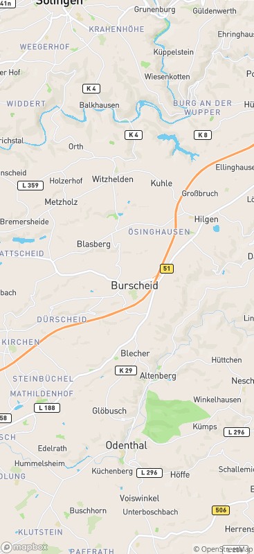 Berringhausen, burscheid/rheinland stadtplan: burscheid innenstadt ...